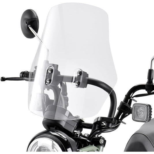 ZETA RACING Adventure Windshield Large Screen CT125 (JA55/JA65)'20-23 Light Smoke Mobile Device Installation Mount Bar Standard Equipment Angle Height Stepless Adjustment Long Touring Windshield Hunter Cub Dirt Freak Dirtfreak ZE70-2031