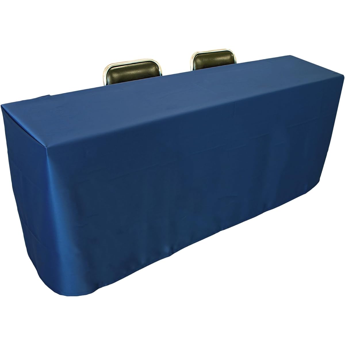 Tablecloth for long desks (navy/box type/145 x 320cm) Flame retardant (made in Japan) Plain conference table (also for events and exhibitions) Made in Japan Polyester