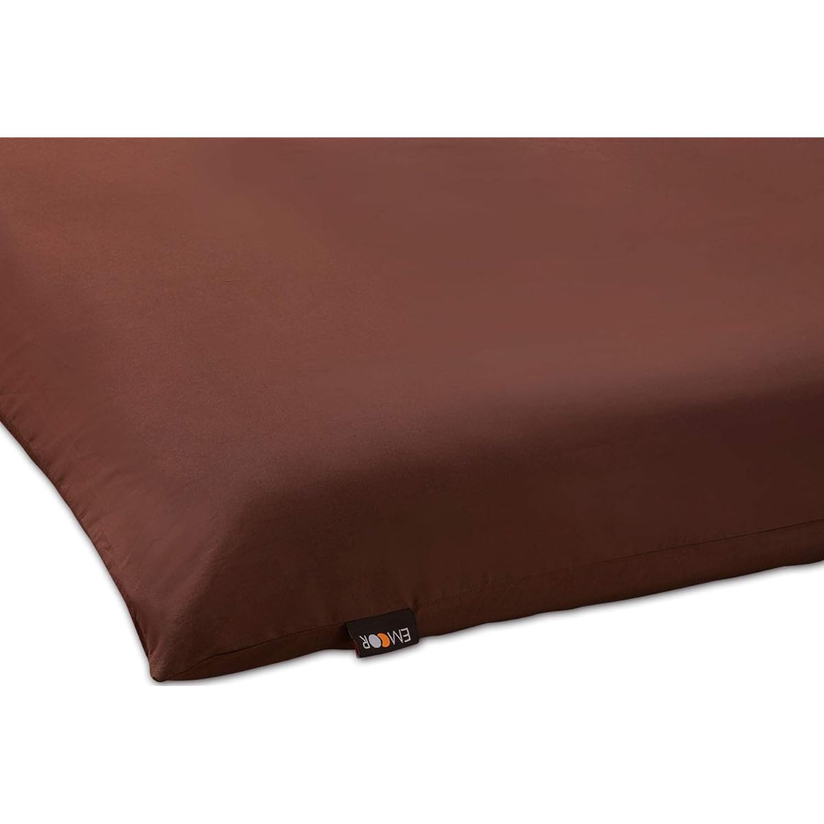 Emur mattress cover, double brown, 100% cotton, made in Japan, washable, antibacterial, odor resistant, dust mite resistant YKK zipper closure [Emur color]