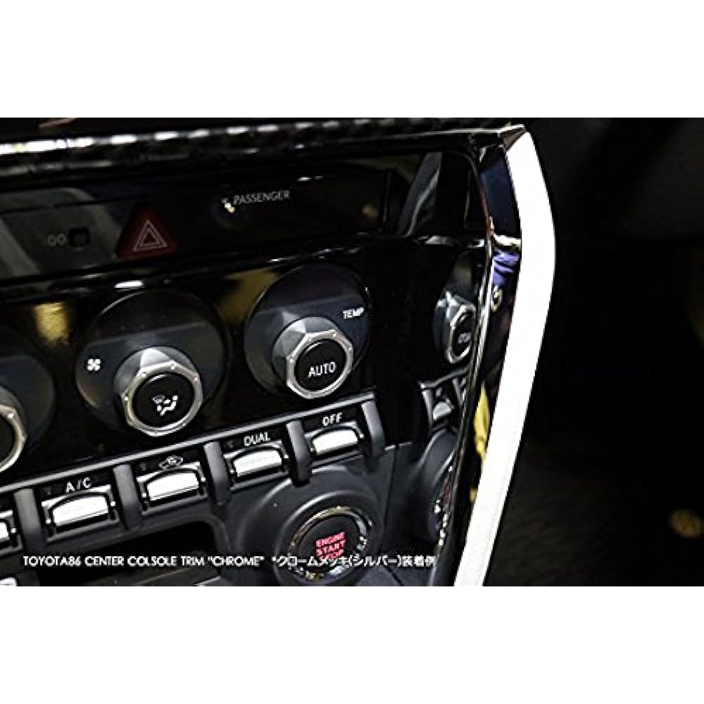 Center console trim SET black chrome BKC for Toyota 86