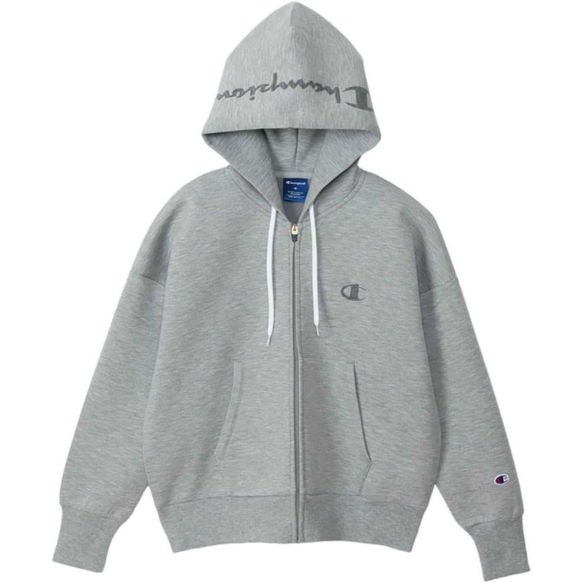 [Champion] Parka Long Sleeve Stretch Thermal WRAP-AIR Script Logo Zip Hooded Sweatshirt Women's Sports CW-YS101