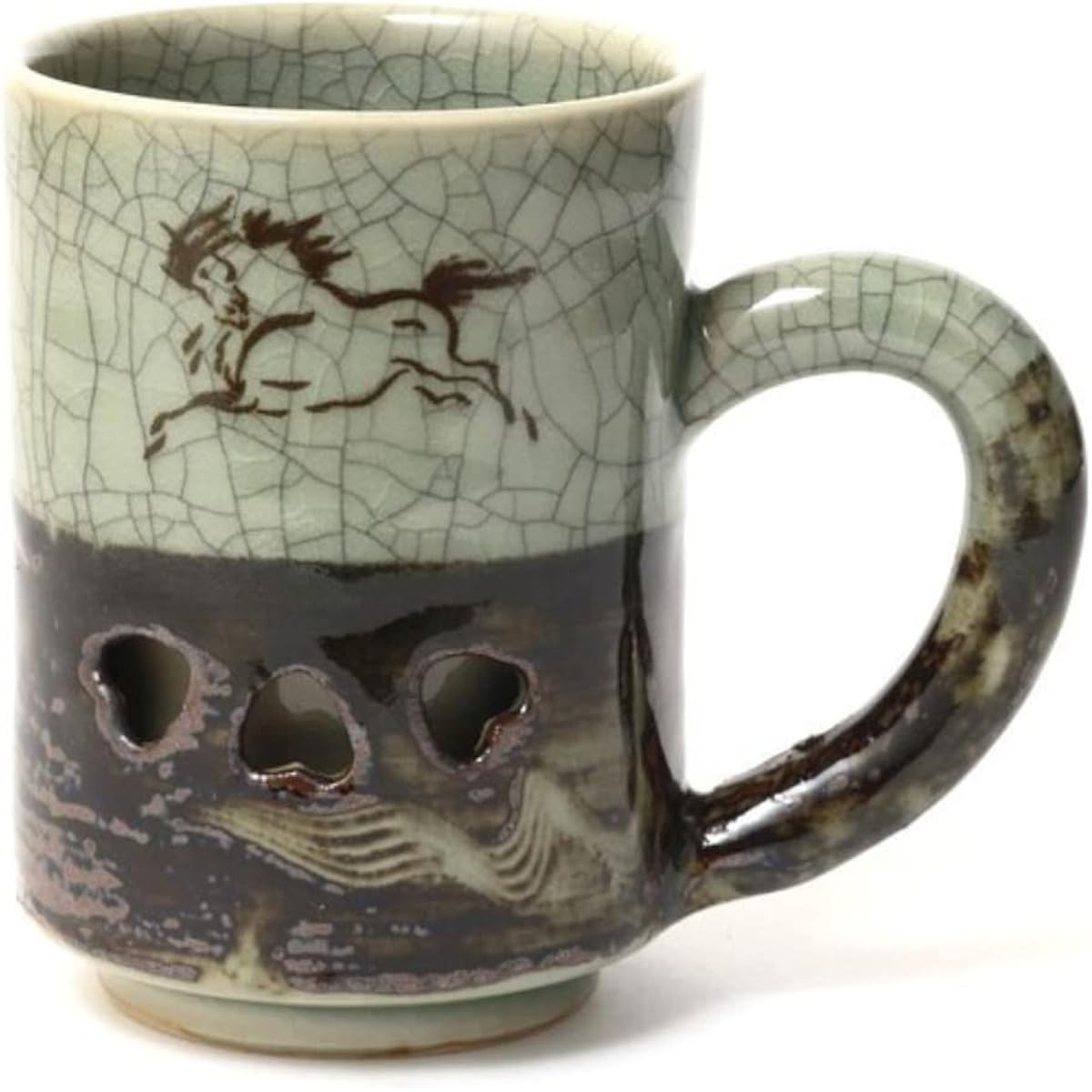 Ohori Soma Ware Matsunaga Kiln Double Mug 60th Birthday Celebration Gift Present Tea Cup Mug Coffee Cup Stylish Double Thermal