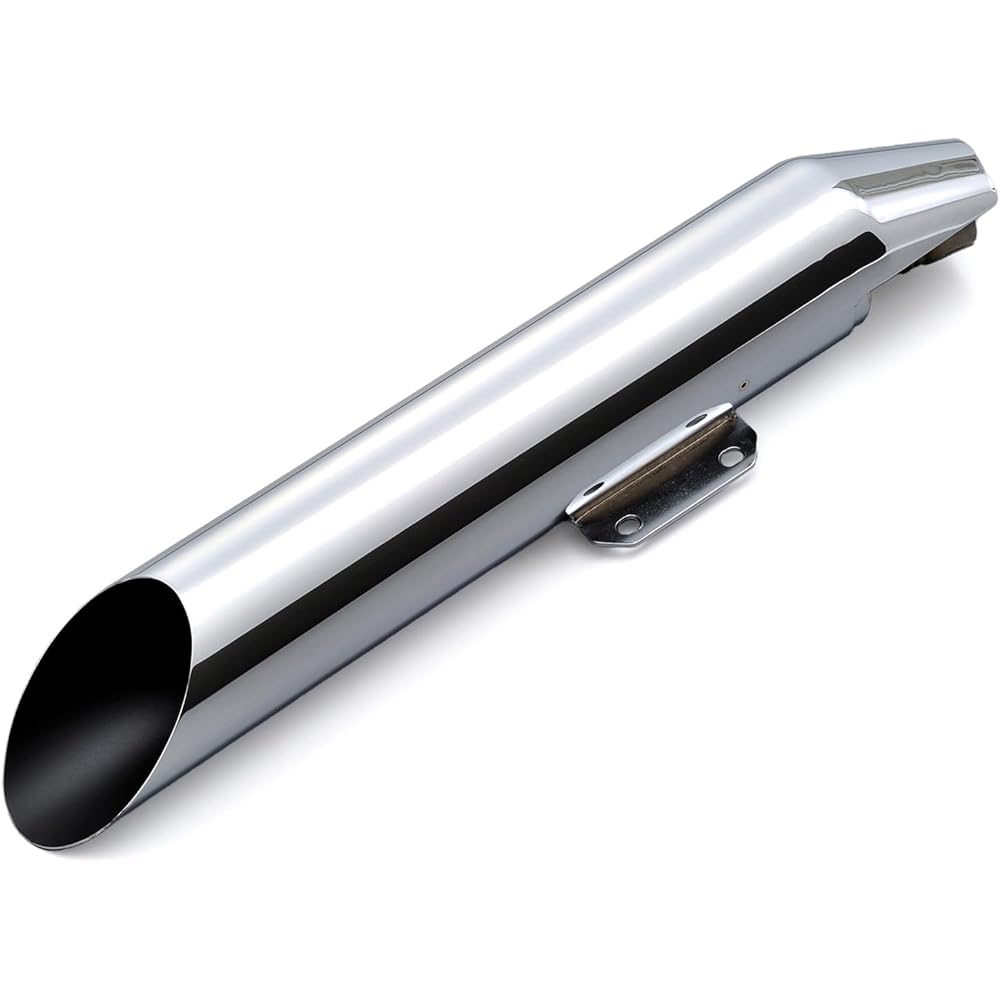 Daytona DS250 (08-17) 95123 Slip-on Muffler Slash Cut Steel Chrome Plated Finish