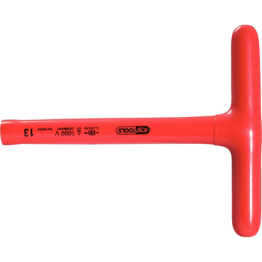 KS TOOLS Insulated T-grip socket spanner 13x200mm Insulated T-grip socket spanner 13x200mm 117.1774