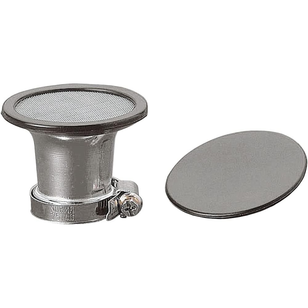 Kijima Motorcycle Bike Parts Air Funnel General Purpose Inner Diameter 46mm Aluminum Silver Finish 102-4258