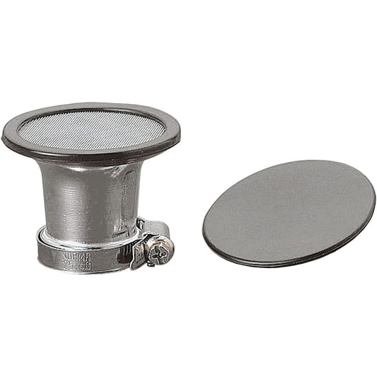 Kijima Motorcycle Bike Parts Air Funnel General Purpose Inner Diameter 46mm Aluminum Silver Finish 102-4258