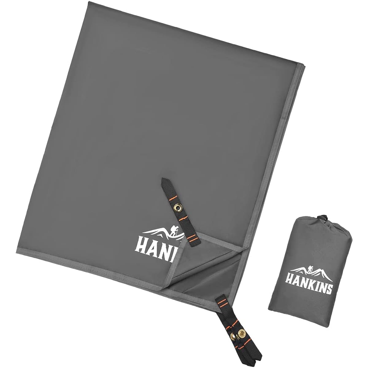 Hankins Tent Sheet, Waterproof, Ground Sheet, Waterproof, Sunshade, Lightweight, Wear-resistant, Storage Bag Included, Foldable, Mountain Climbing, Picnic (S90x210cm/M140x220cm/L180x220cm/XL210x210cm/XXL210x240cm)