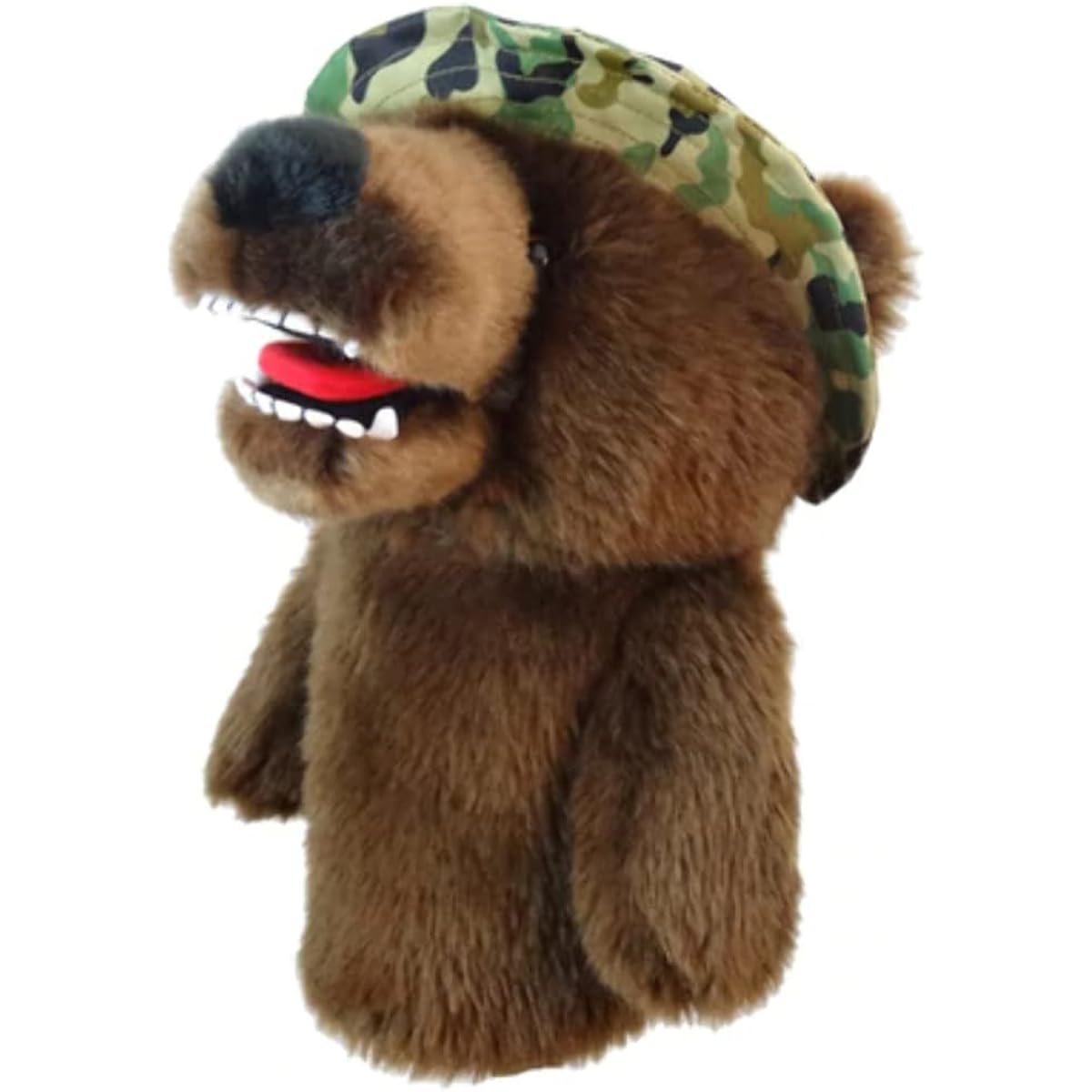 Daphne's Head Cover Stuffed Toy for Drivers Compatible with 460cc Cute US Specification [A] Military Bear