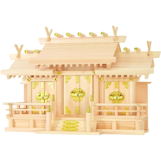 Kamidanno Takumi Kamidanoki Sanja-zukuri, Low Floor, Kenshin, Extra Small Size; Size (H x W x D): 14.2 x 16.1 x 8.7 inches (36 x 41 x 22 cm); Made in Japan; Hinoki Cloud, Sansha Bill, Stylish,