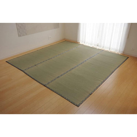 Ikehiko Igusa Rug Yuzawa Edoma 4.5 tatami Approx. 261 x 261 cm Made in Japan Overlay Carpet Thread Weave Hiba Processing #1102734