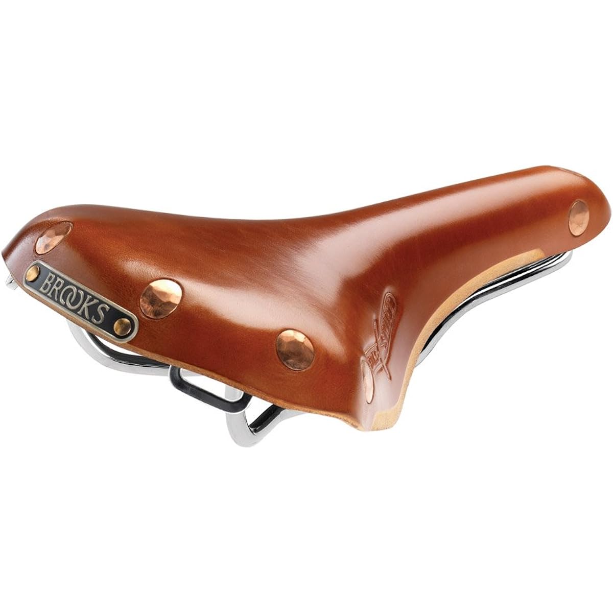 BROOKS Leather saddle, sports model with slender and beautiful chrome-plated rails SWIFT CHROME [Genuine Japanese product]