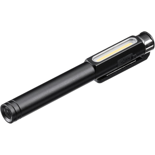 Sanwa Direct Penlight LED Rechargeable Magnetic Clip with Waterproof IP54 Max 300 Lumens Work Light 800-LED068