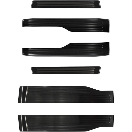 Samurai Produce Honda New Step Wagon Air Spada RP6 RP7 RP8 Side Step Scuff Plate 6P Anti-Slip Rubber Black Hairline