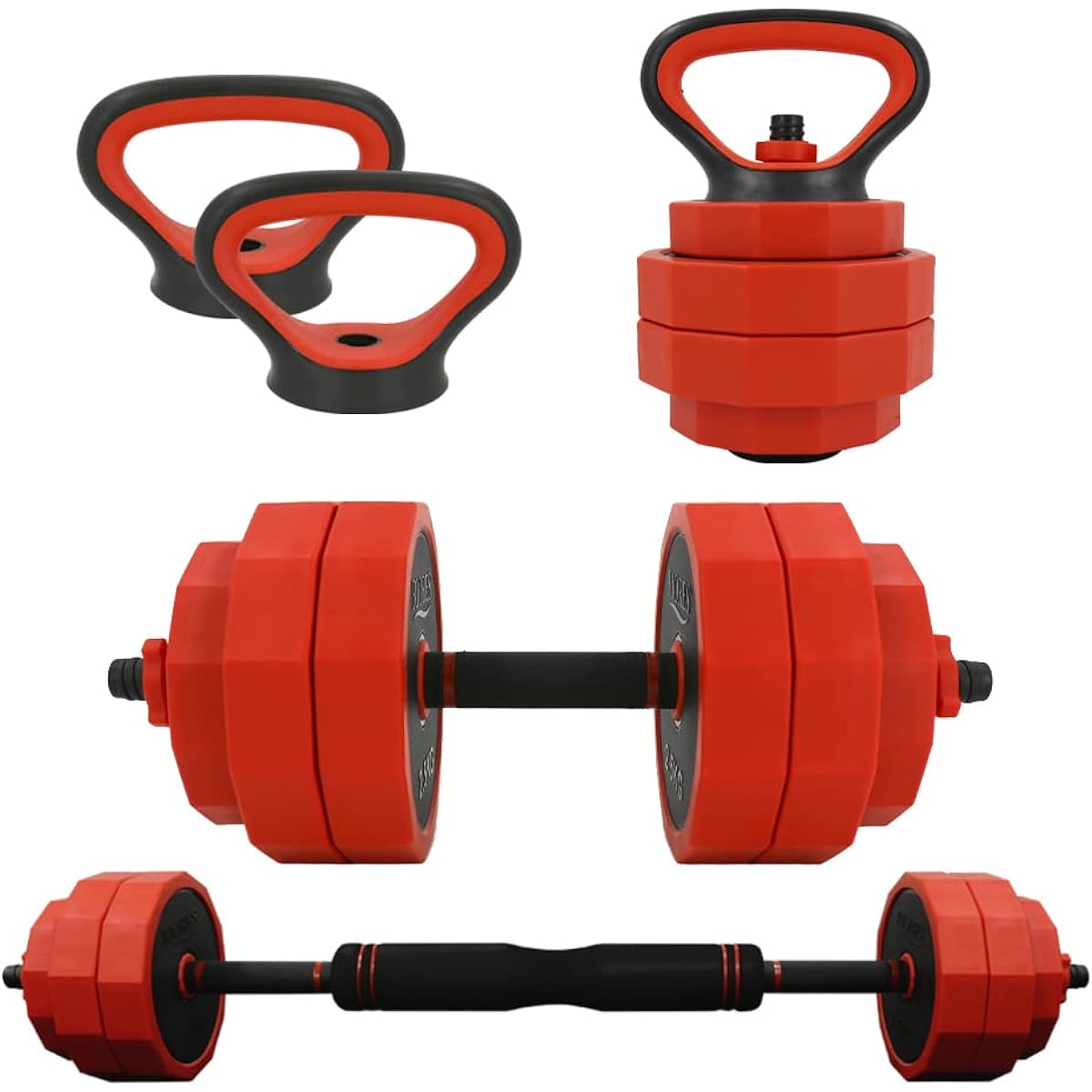 RIORES Darbell MAX Variable Dumbbell Barbell Kettlebell Weight that can be changed into a push-up bar Home Gym Muscle Training Training Fitness Weight