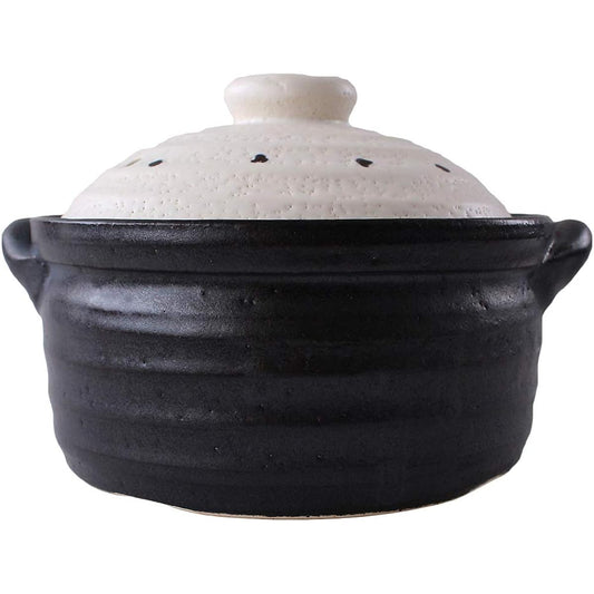 &NE Banko Ware Metal IH Rice Cooker Dot White (2 cups) NMY-M8767