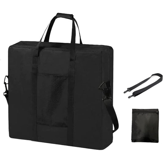 Iptienda Tote Bag, Folding Table Storage Bag, Solar Panel Storage Bag, Deep Tote Bag, Large Capacity Bag, Outdoor Storage, 600D, Multi-Storage, Water Repellent Deep Storage, Carry Bag, Storage Bag, Camping, Large Storage, Vertical, Waterproof - Black