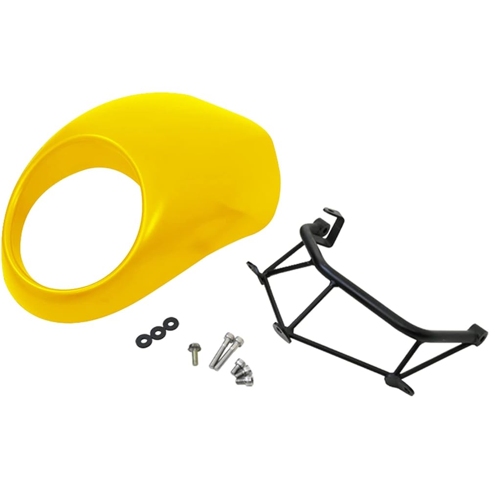 World Walk XSR900 dedicated smartphone mount bikini cowl [Light Reddish Yellow Solid 1] ds-04_yellow