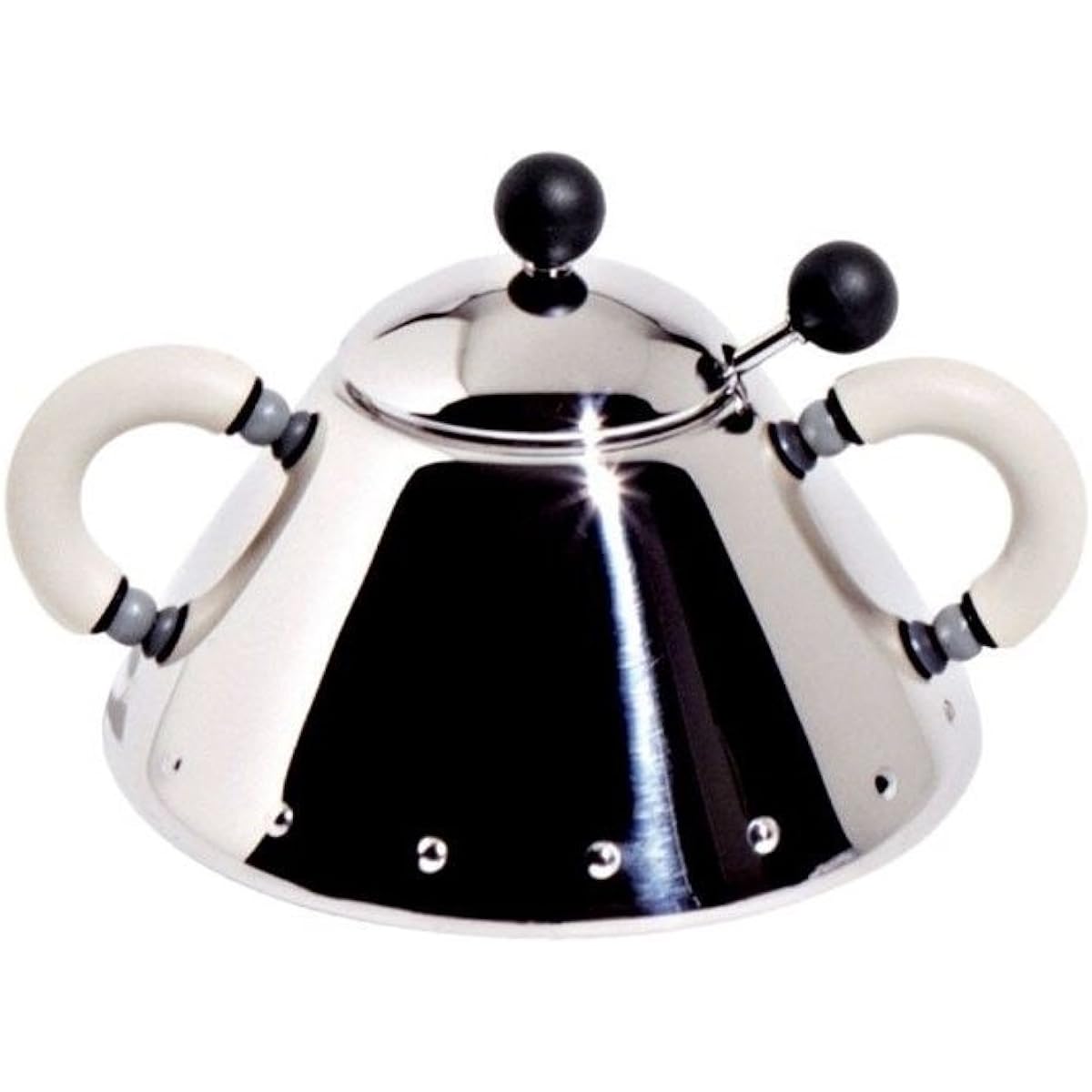 [Regular Imported Product] ALESSI 9097 Sugar Bowl & Spoon/Ivory 9097 WI