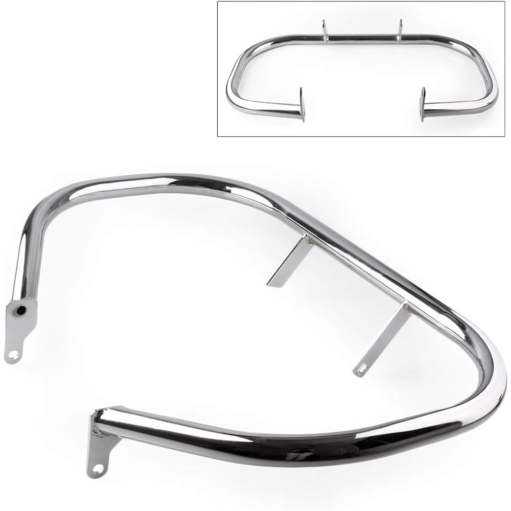 Marofusa Engine Guard Bar Crash Bar Silver Plated Protector SUZUKI VL800 2001-2011 C50 2005-2011 M50 2005-2010 Compatible
