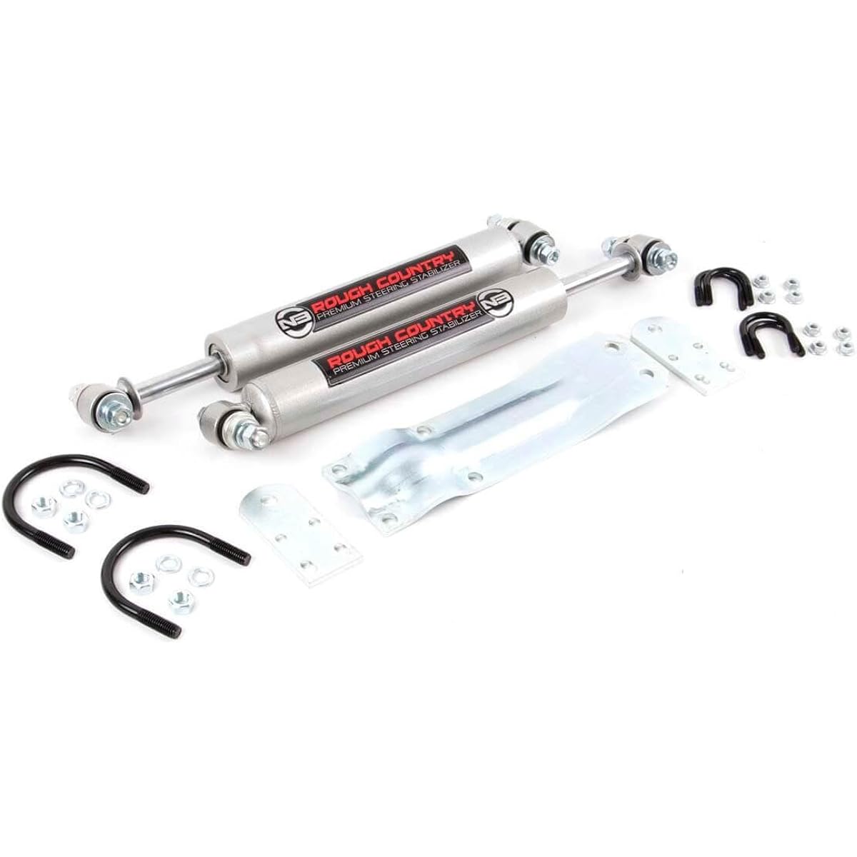 ROUGH COUNTRY Dual Steering Stabilizer 69-91 Chevrolet GMC C/K 74-93 Ramcharger 59-79 F250 F350 SUPER DUTY DUAL 8735630