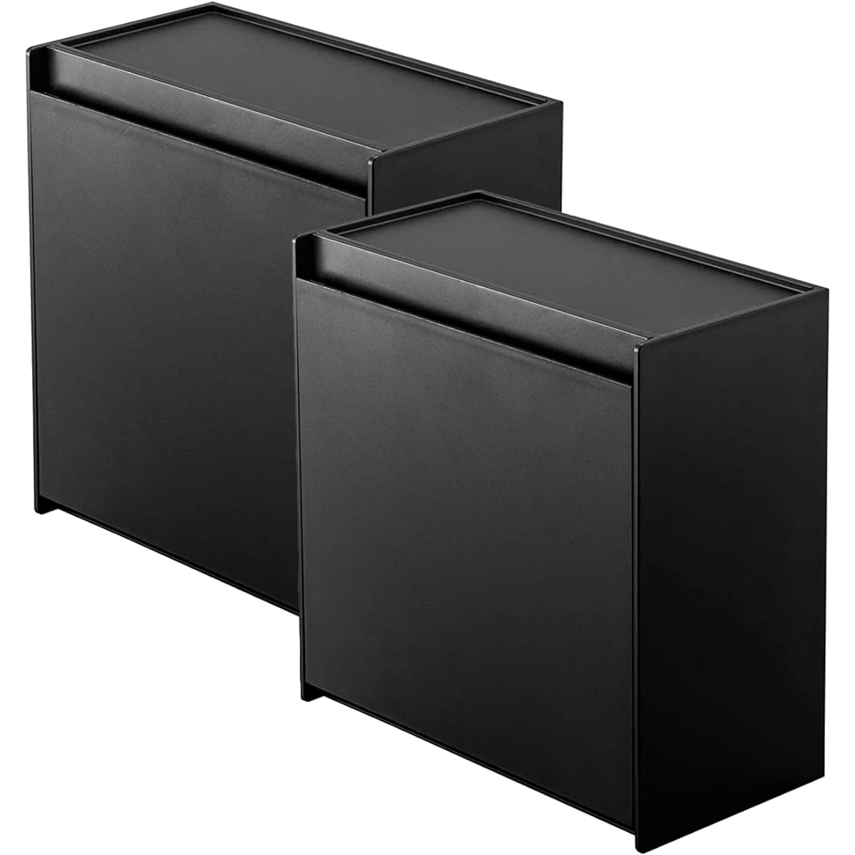 Yamazaki Jitsugyo Magnetic Instant Stick Holder [Set of 2] Storage Box Tower Black 5769 x 2