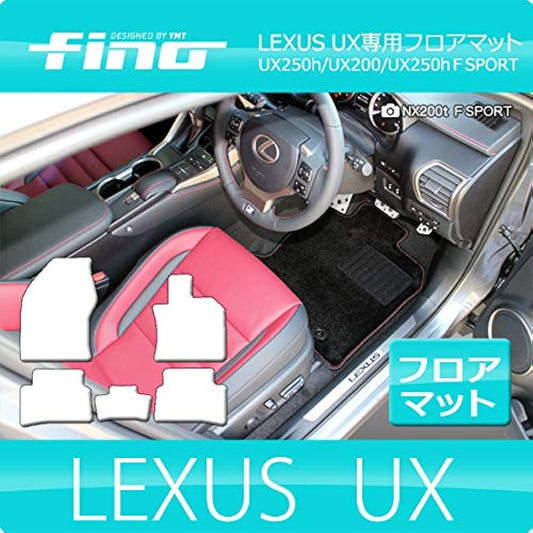 fino LEXUS UX250h UX200 UX floor mat black x red stitch FINO-UX-5P-BKR