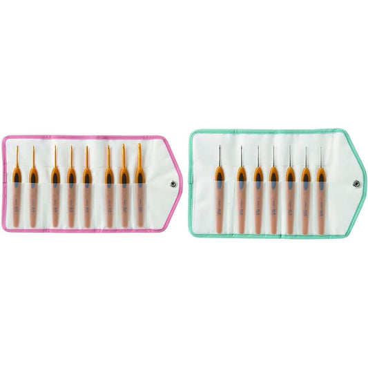Clover Key Needle [Pen-E] Set of 8 pieces 43-606 & Lace Needle Pen-E Set of 7 pieces [Buy as a set]