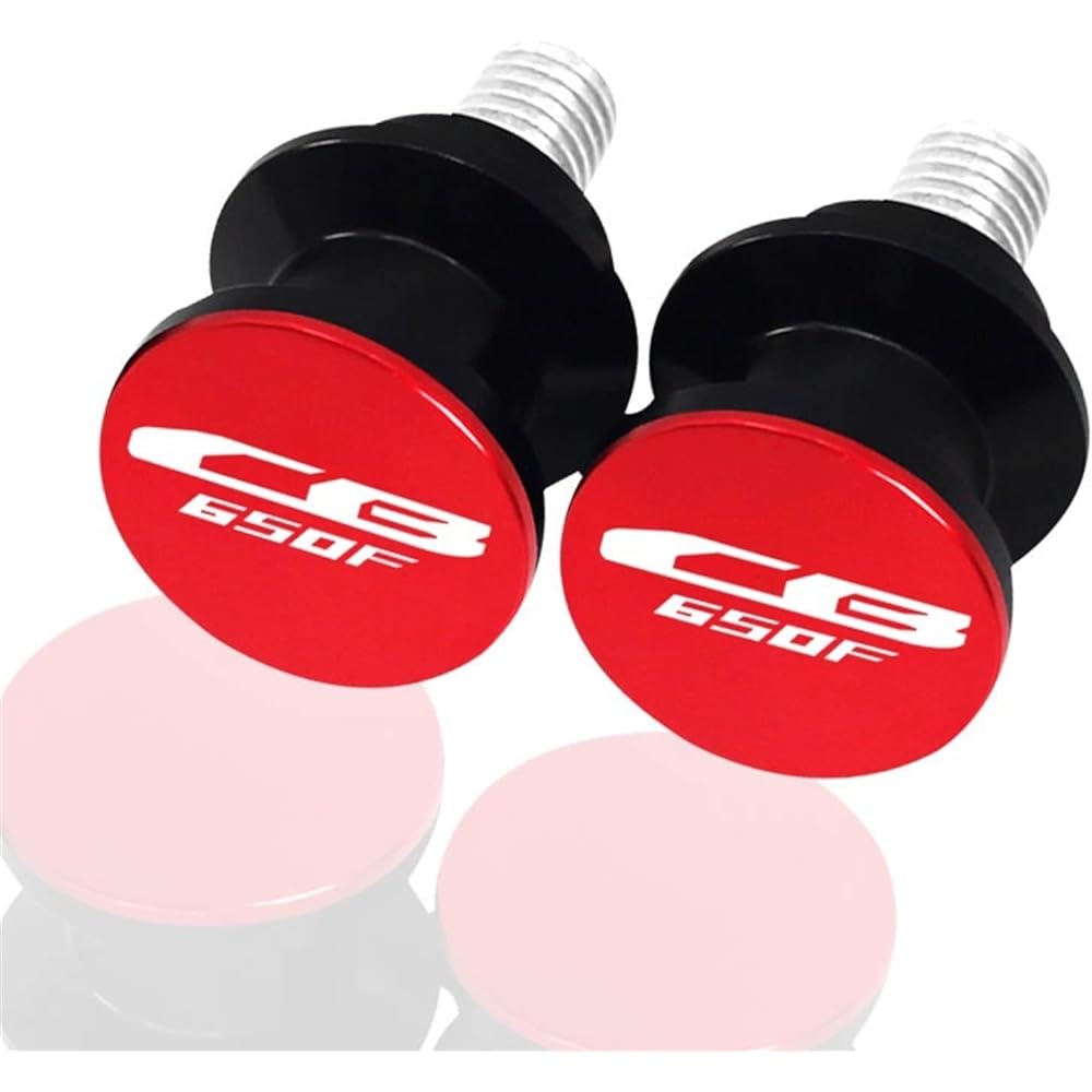 DEMUR Motorcycle Swing Arm Slider Spool Swing Arm 8mm Stand Screw CB650F CBR650F CB650 F CBR 650F Cb650r Cbr650f 2014-2018 Swing Arm Slider Spool (Size : CB650F Red)