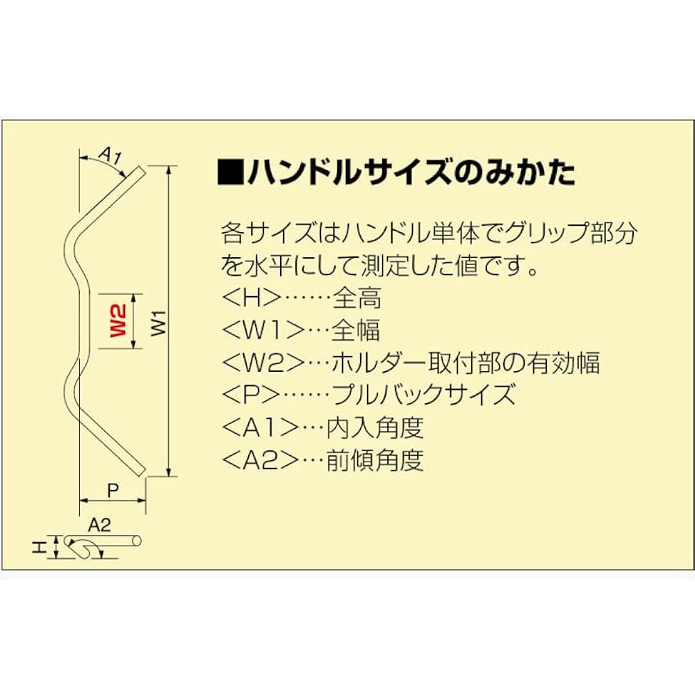 HURRICANE Handlebar P7/8 inch Mini Flat Type 1 Black HB0006B-01