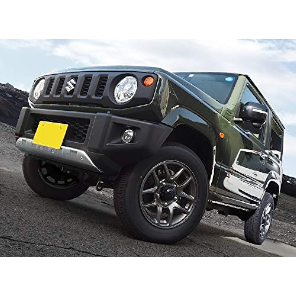 Samurai Produce Suzuki Jimny JB64 Front Undercover Garnish 1P with Body Protection Rubber Silver Hairline