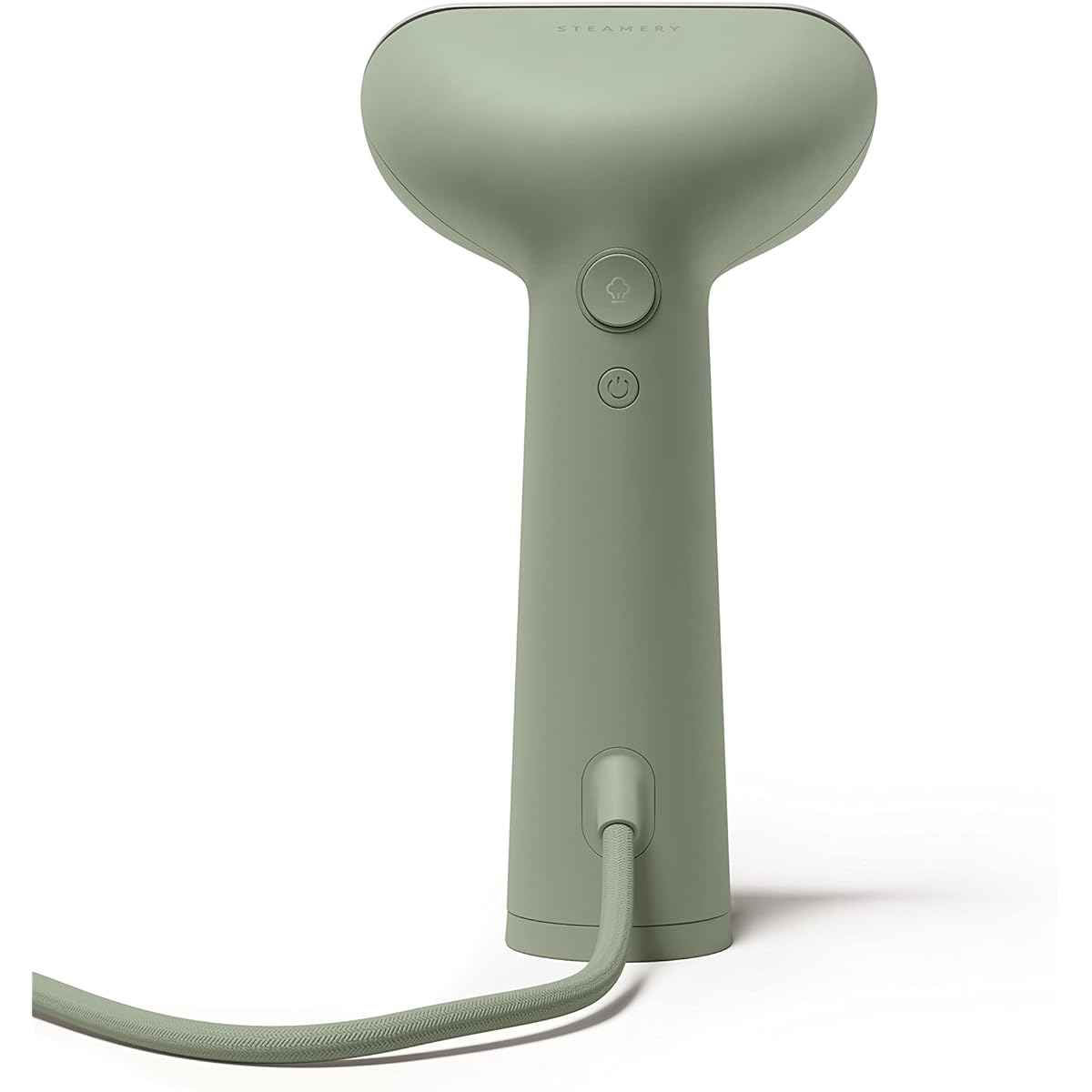 STEAMERY Clothes steamer 2-way that can also be pressed Blends in with interior decor Stands up in 25 seconds Removes wrinkles while on a hanger Disinfects Deodorizing Steam amount 18g/min Clothes care/Cirrus 3 Sage Green [Domestic regular product]