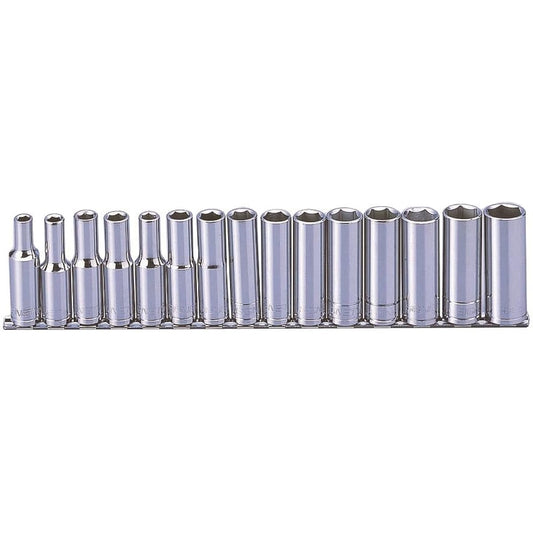 Signet 1/2 Drive 15PC Deep Socket Set with Holder 13450