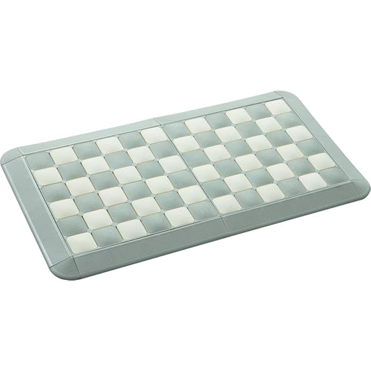 Anesti Diatomaceous Earth Assembly Type Bath Mat, Gray, Approximately Width 87 x Depth 49 x Height 2.7 cm Karari Quick Dry, Absorbent, Antibacterial, Washable, Sun Dryable, Non-Slip, Commercial Use HO1970