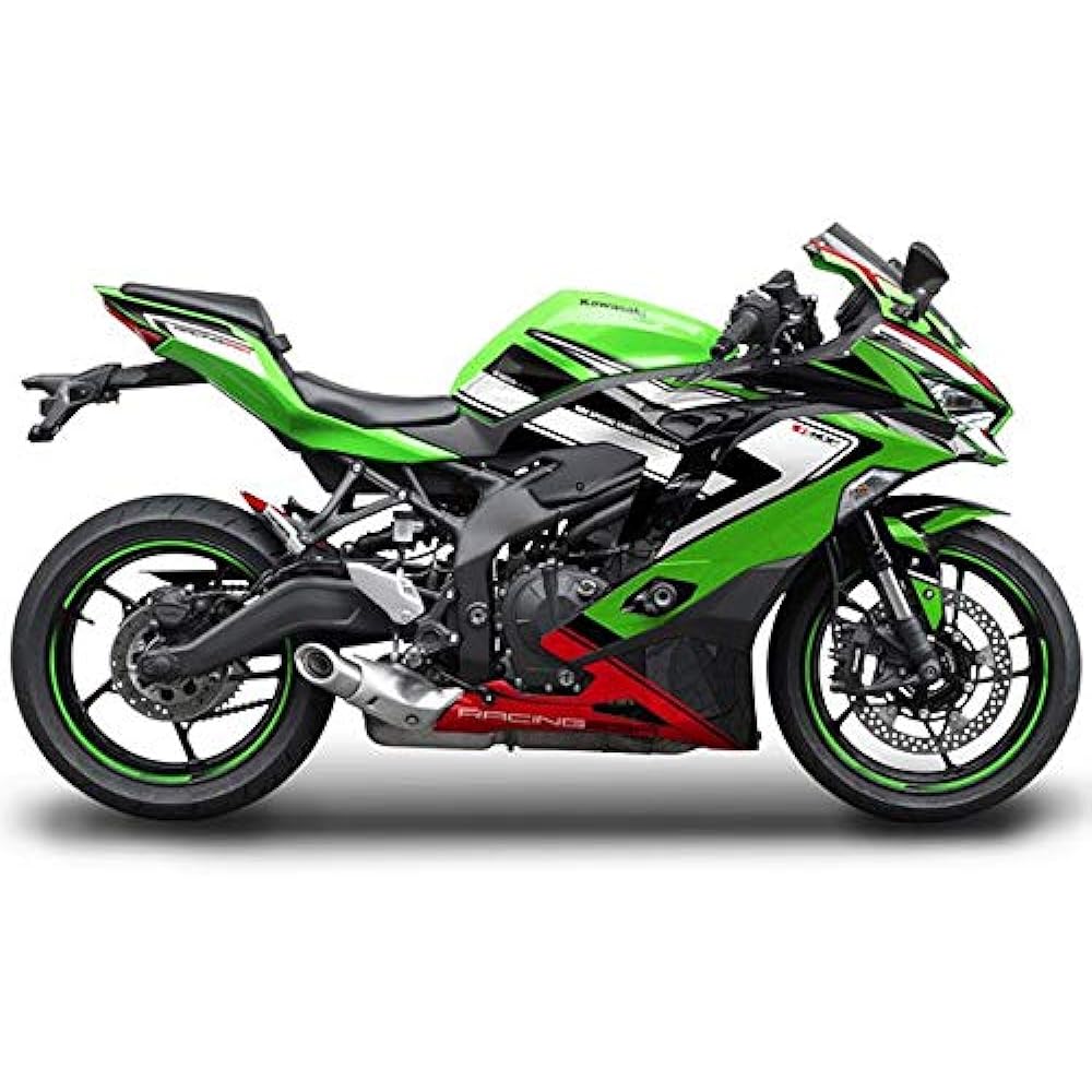 MDF Graphic Kit ZX-25R Front Top Left and Right Set Lime Green Attacker Model SGR M21ZX25-A-SGR-FT
