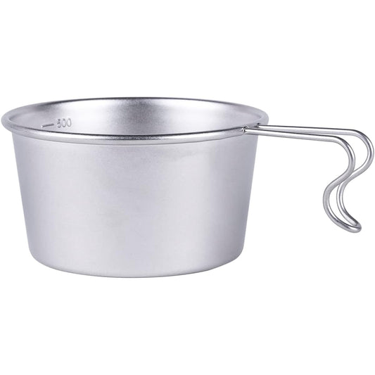 VINTAGE INOX Vintage Deep Sierra Cup 500ml Made in Japan [Authorized Product] Outdoor Camping Glamping Belamping Aging Processing Unbreakable Dishwasher Safe Silver