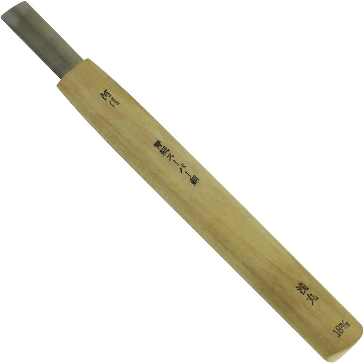 Kawasei Hamono Kogyo Professional Chisel CD10 Shallow Round 18mm Body: Depth 1.9cm Body: Height 22.2cm Body: Width 2.7cm