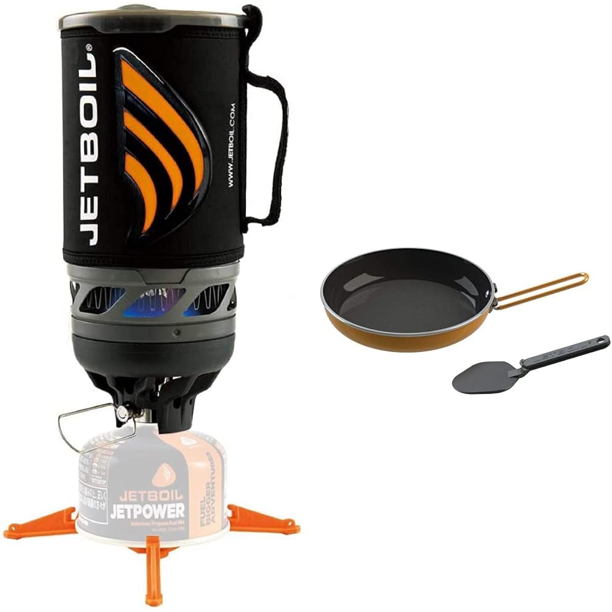 JETBOIL Jetboil Flash Black (CARB) 1824393 Black (CARB) & Outdoor Frying Pan Summit Skillet 1824396 Camping [Set Purchase]