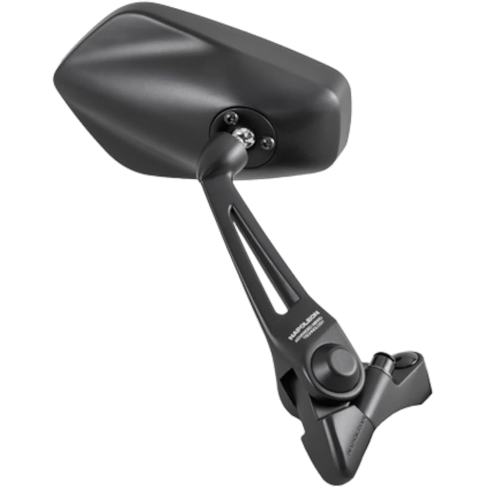 TANAX Bike Mirror Napoleon Shark Mirror 3 Black Anti-glare Mirror [RAYSAVE] Left and Right Common 10mm Positive Thread AOS3