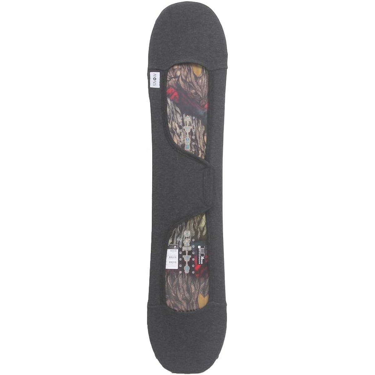 MONS Snowboard Knit Cover Sole Cover Velcro Strap Type | Children's Size | Fabric Soft Breathable Stretch Heather Gray (Made in Taiwan)