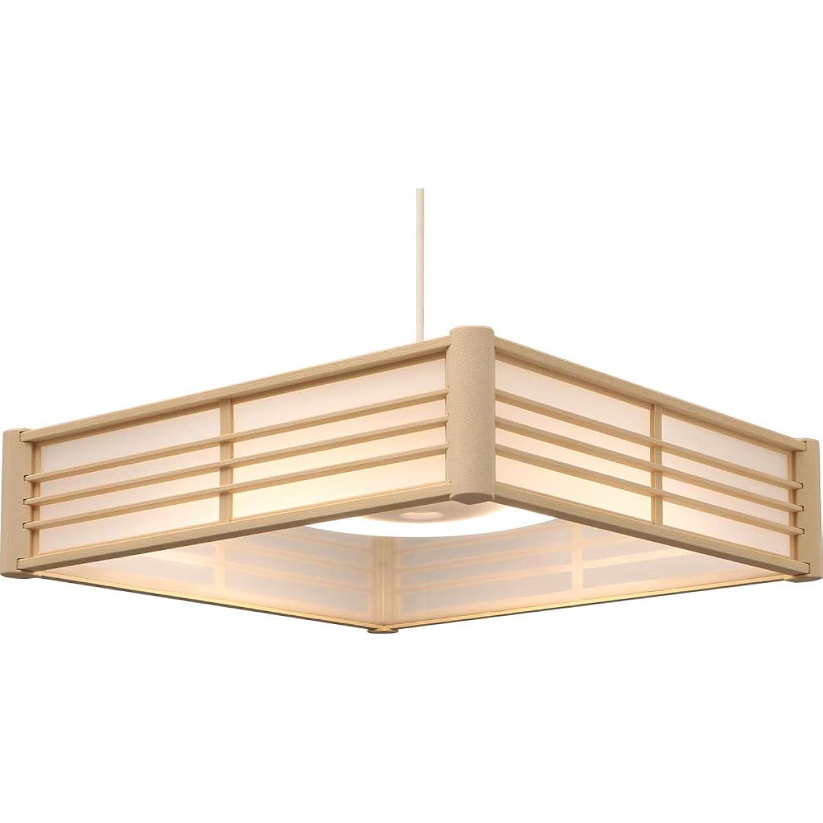 Iris Ohyama LED Pendant Light, 6 tatami mats, Dimmable, Color Adjustable, Vertical Light Distribution, Japanese Style, Metal Circuit Series, Remote Control Included, PLM6DL/DL-J