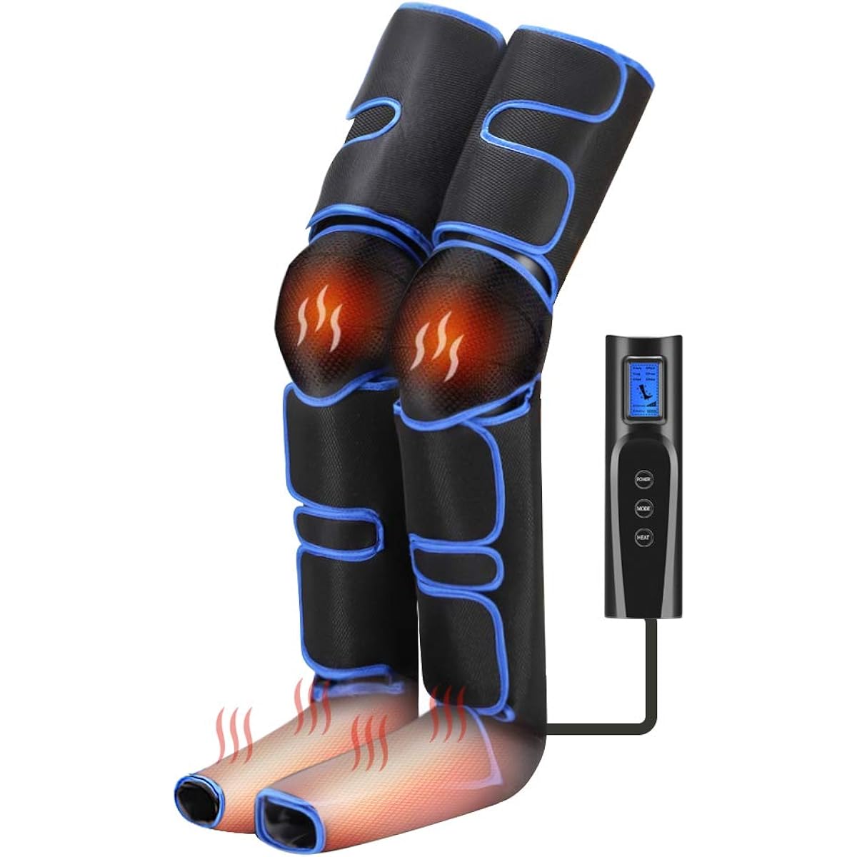 Kindao Equipped with foot + knee temperature sensing function, calf and foot training, muscle training, suitable for calves and thighs, 6 courses, 3 intensity levels, temperature adjustment, sole care
