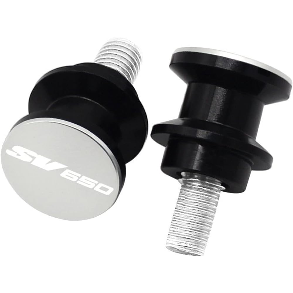 Stand Screw Slider Motorcycle Swing Arm Spool Slider M8 Swing Arm Swing Arm Bracket Screw is very suitable for Suzuki SV650/650S SV650S SV 650 1999-2011 (Color: Silver)