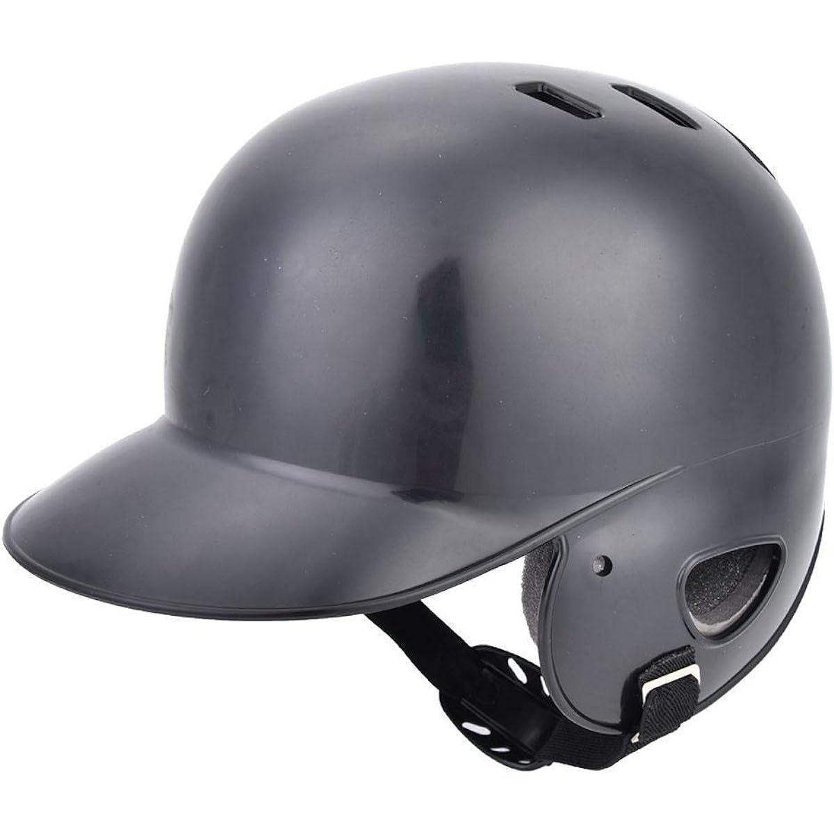Baseball Batting Helmet, Sports Batting Helmet, ABS Black/Red/Blue with Sponge Batting Protective for Baseball Sports. Teenager (black) for adult children