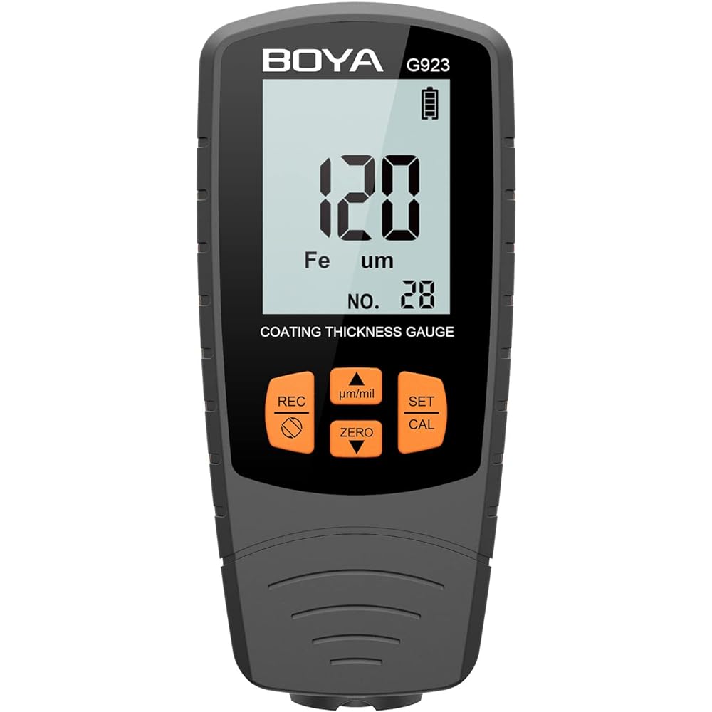 BOYA Film Thickness Meter Paint Film Meter Automotive Paint Film Thickness Measuring Instrument Base Automatic Substrate Discrimination Japanese Instruction Manual G923