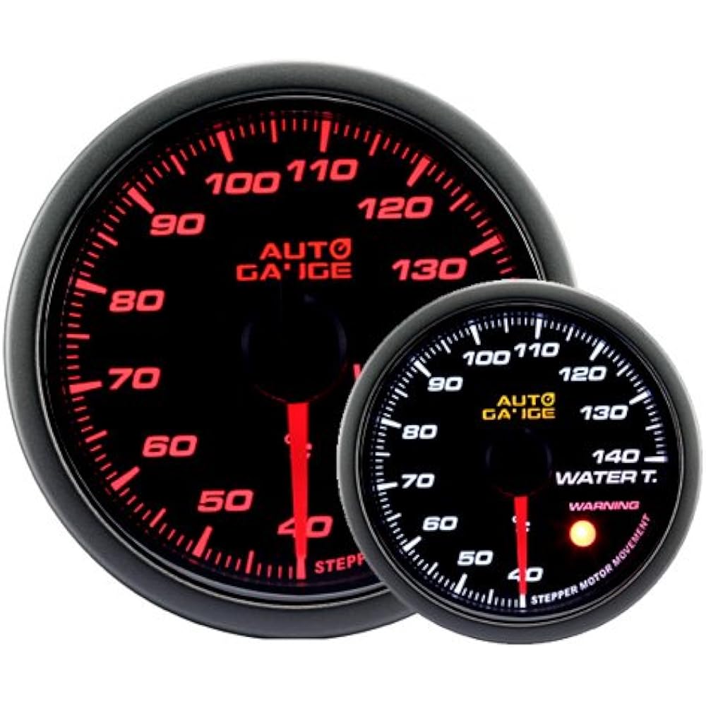 Auto Gauge Japanese Motor 60mm Water Temperature Gauge 2 Color Backlight 430 Series