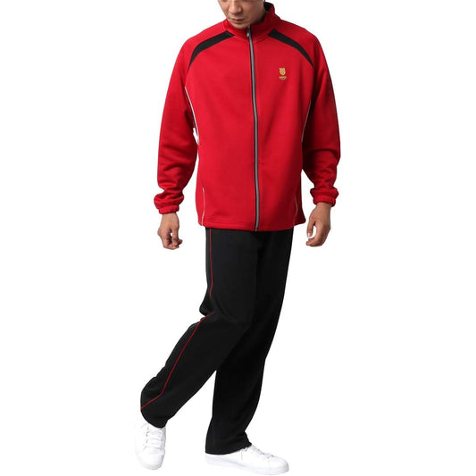 [Keith] Men's Jersey, Top and Bottom Set, Room Wear, Top and Bottom Set, Long Sleeve, Pants, Sportswear, Sweat Absorbent, Quick Drying, Antibacterial and Deodorizing Tape
