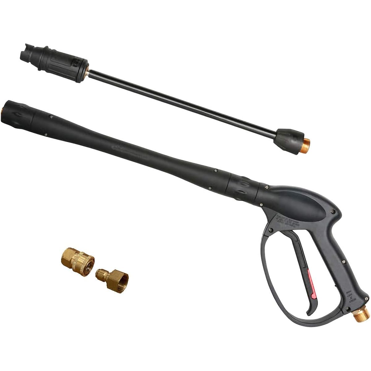 <HOTEISON> High Pressure Washer High Pressure Washing Gun Trigger Gun Screw Type (M22 x 15mm) (3/8 coupler included)