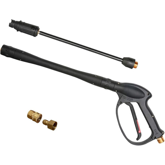 <HOTEISON> High Pressure Washer High Pressure Washing Gun Trigger Gun Screw Type (M22 x 15mm) (3/8 coupler included)