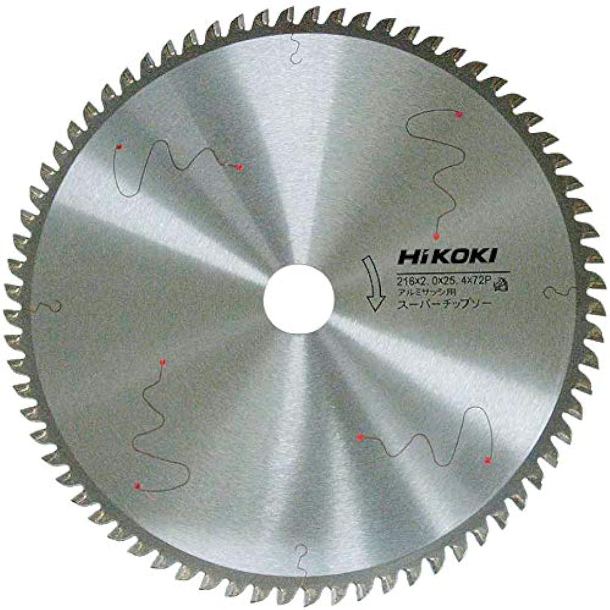 HiKOKI Super Chip Saw (for Aluminum Sash) 216mm x 25.4 72 Blades 0032-6743