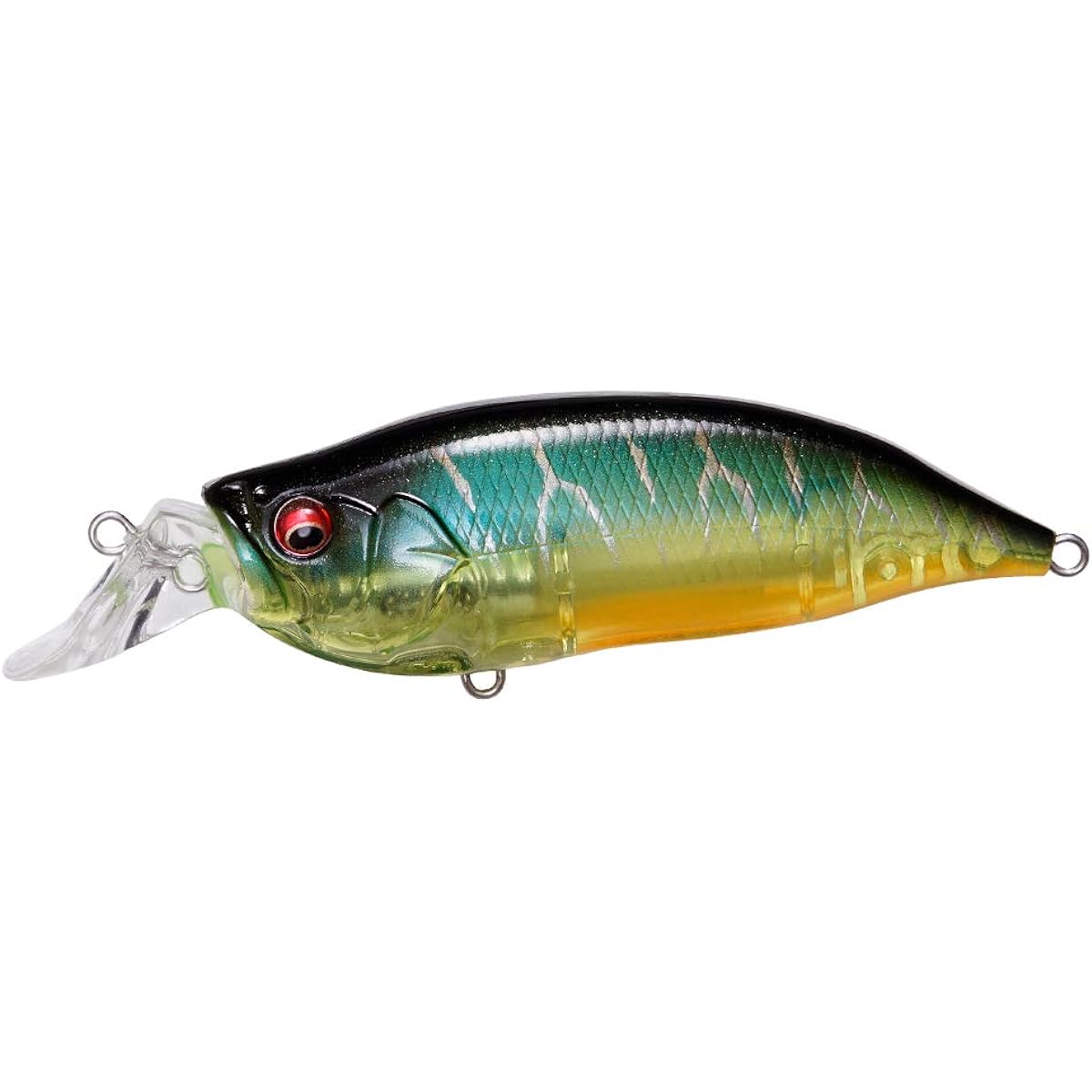 Megabass Lure IXI SHAD TYPE-R Clear Hot Tiger